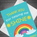 Teacher Thank You Card Teaching Assistant Nursery Teacher