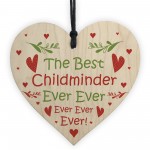 Special Thank You Gift For Childminder Teacher Friend Wood Heart