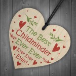 Special Thank You Gift For Childminder Teacher Friend Wood Heart