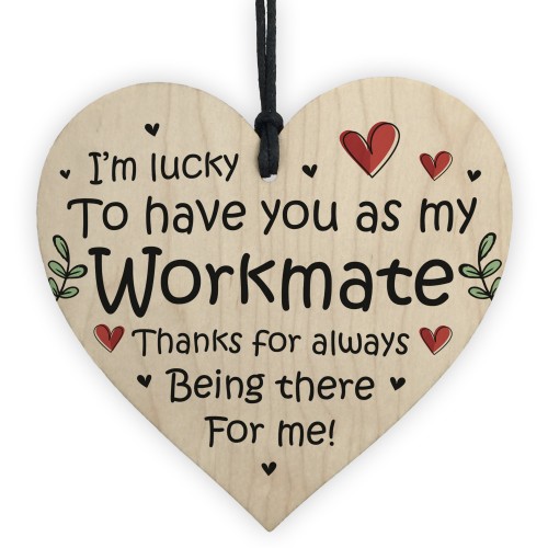 Thank You Wooden Heart Gift For Colleague Co Worker Leaving Job