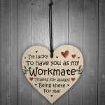 Thank You Wooden Heart Gift For Colleague Co Worker Leaving Job