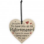 Thank You Wooden Heart Gift For Colleague Co Worker Leaving Job