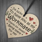 Thank You Wooden Heart Gift For Colleague Co Worker Leaving Job