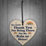 Thank You Gift Heart Sign Personalised Friendship Teacher Gift