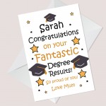 Personalised Congratulations Card For Daughter Son Degree Result