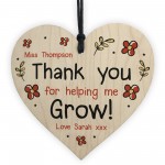 Personalised THANK YOU Gift For Teacher Assistant Heart Leaving