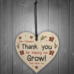 Personalised THANK YOU Gift For Teacher Assistant Heart Leaving