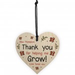 Personalised THANK YOU Gift For Teacher Assistant Heart Leaving