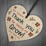 Personalised THANK YOU Gift For Teacher Assistant Heart Leaving