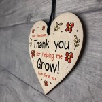 Personalised THANK YOU Gift For Teacher Assistant Heart Leaving