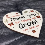 Personalised THANK YOU Gift For Teacher Assistant Heart Leaving