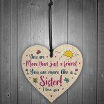 Special Friendship Gifts Hanging Wooden Heart Birthday Gift