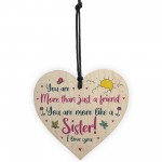 Special Friendship Gifts Hanging Wooden Heart Birthday Gift