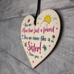 Special Friendship Gifts Hanging Wooden Heart Birthday Gift