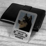 Personalised Memorial Gift For Pet Family Wallet Insert Dog Gift