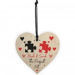 Personalised Gift for Her Girlfriend Wife Puzzle Wood Heart