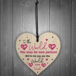 PERSONALISED Birthday Heart Plaque Gifts for Mummy Mum Nanny