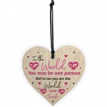 PERSONALISED Birthday Heart Plaque Gifts for Mummy Mum Nanny