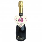 40 And Fabulous Gift Wood Heart Personalised 40th Birthday Gift