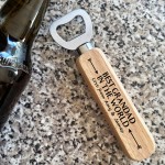 Personalised Best Grandad Wood Bottle Opener Birthday Christmas