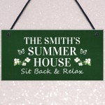 Summer House Personalised Decor Sign Garden Shed Home Decor