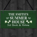 Summer House Personalised Decor Sign Garden Shed Home Decor