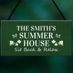 Summer House Personalised Decor Sign Garden Shed Home Decor