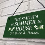 Summer House Personalised Decor Sign Garden Shed Home Decor