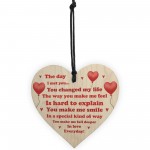 Anniversary Gift For Husband Wife Wooden Heart Gift Love Plaque