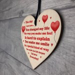 Anniversary Gift For Husband Wife Wooden Heart Gift Love Plaque