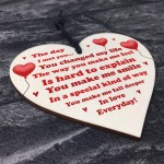 Anniversary Gift For Husband Wife Wooden Heart Gift Love Plaque