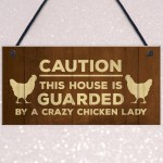 Novelty Chicken Sign Funny Coop Hen House Plaque For Garden Gate