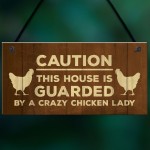 Novelty Chicken Sign Funny Coop Hen House Plaque For Garden Gate