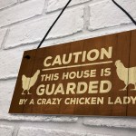 Novelty Chicken Sign Funny Coop Hen House Plaque For Garden Gate