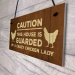 Novelty Chicken Sign Funny Coop Hen House Plaque For Garden Gate