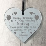 Special Happy Birthday Nan Gifts Engraved Heart Nan Gift