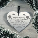 Special Happy Birthday Nan Gifts Engraved Heart Nan Gift