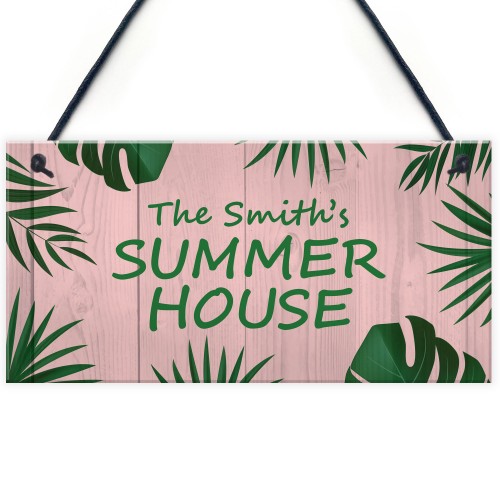 Garden Summer House PERSONALISED Decor Garden Bar Signs