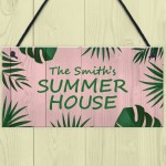 Garden Summer House PERSONALISED Decor Garden Bar Signs