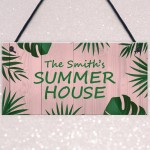 Garden Summer House PERSONALISED Decor Garden Bar Signs