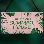 Garden Summer House PERSONALISED Decor Garden Bar Signs