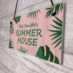 Garden Summer House PERSONALISED Decor Garden Bar Signs