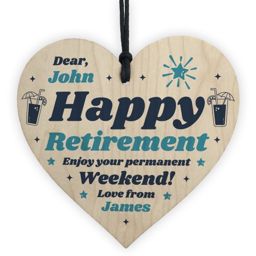 Retirement PERSONALISED Gifts For Him Her Colleague Friend