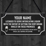 Funny PERSONALISED Bar Sign Plaque Man Cave Shed Garage Sign