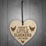 Funny Chicken Sign Novelty Hanging Heart Coop Hen House Plaque