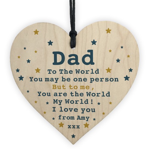 Special Fathers Day Birthday Christmas Gift For Dad Heart