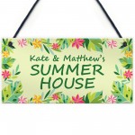 Summer House Welcome Personalised Sign For Garden Shed Sign