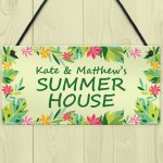 Summer House Welcome Personalised Sign For Garden Shed Sign