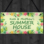 Summer House Welcome Personalised Sign For Garden Shed Sign