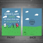 First Day Of School Card Personalised Good Luck Card Daughter